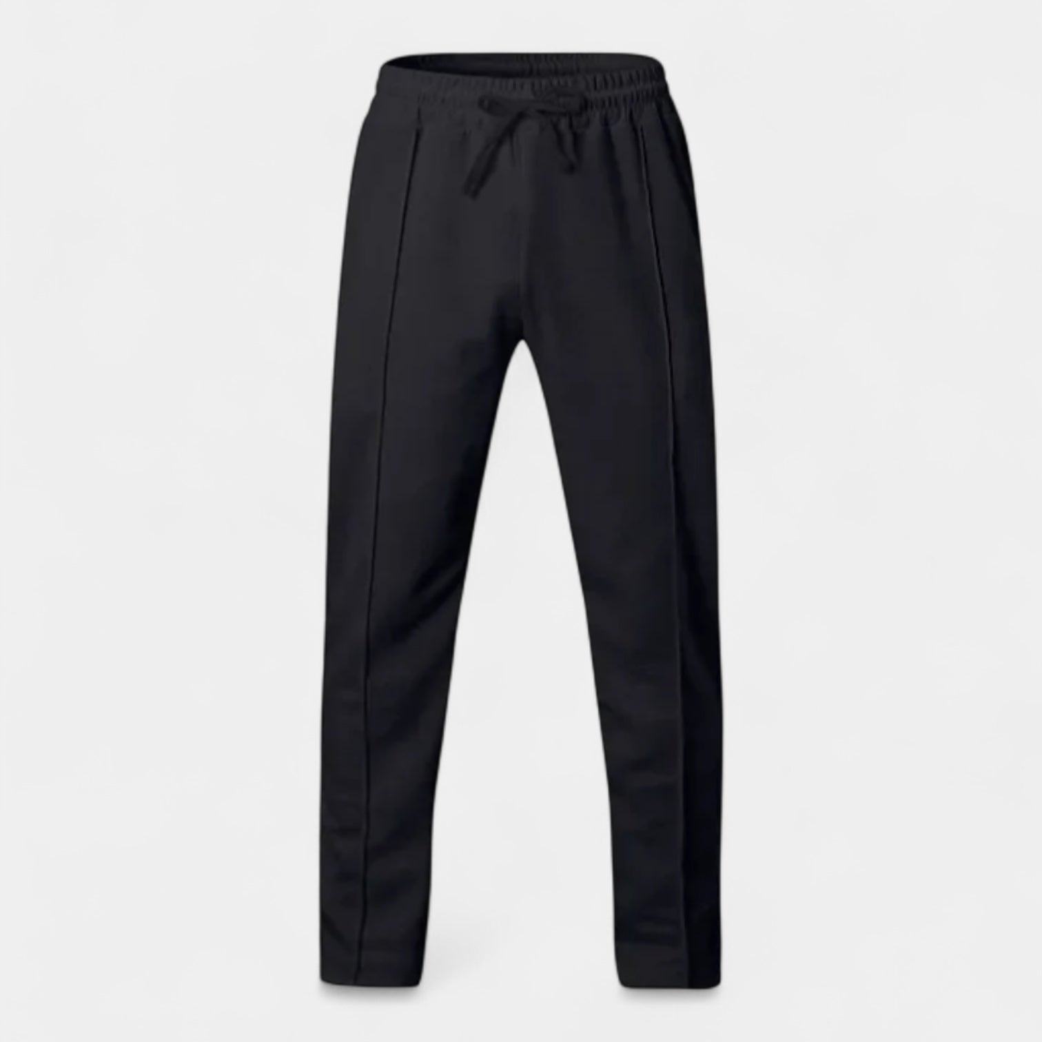 Pleated Slim Fit Joggers Stretch Drawstring for Men
