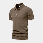 Short Sleeve Knit Polo Shirt Regular Fit for Men