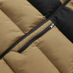 Hooded Puffer Vest Quilted Zip-Up Regular Fit for Men
