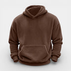 Fleece Pullover Hoodie Relaxed Fit for Men