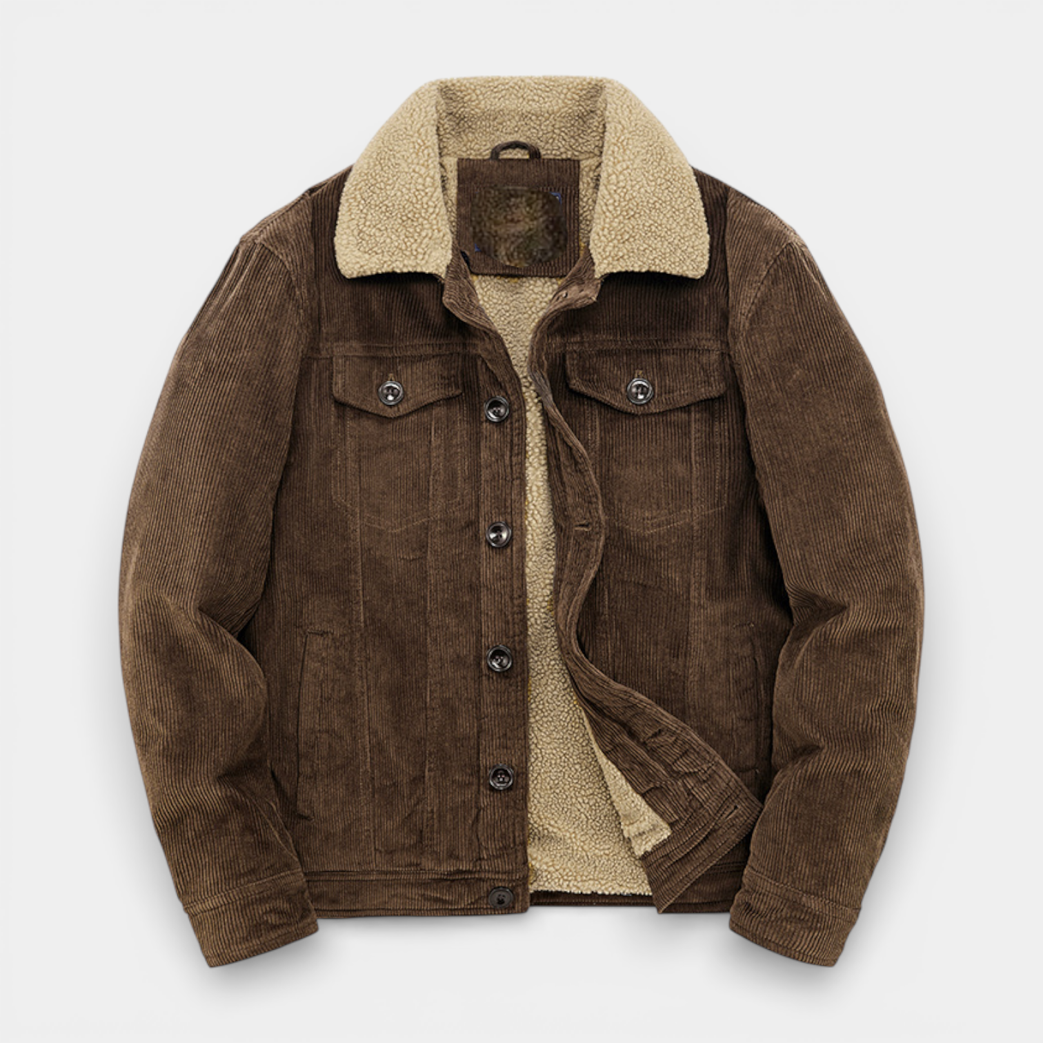Corduroy Lined Jacket Regular Fit Structured for Men