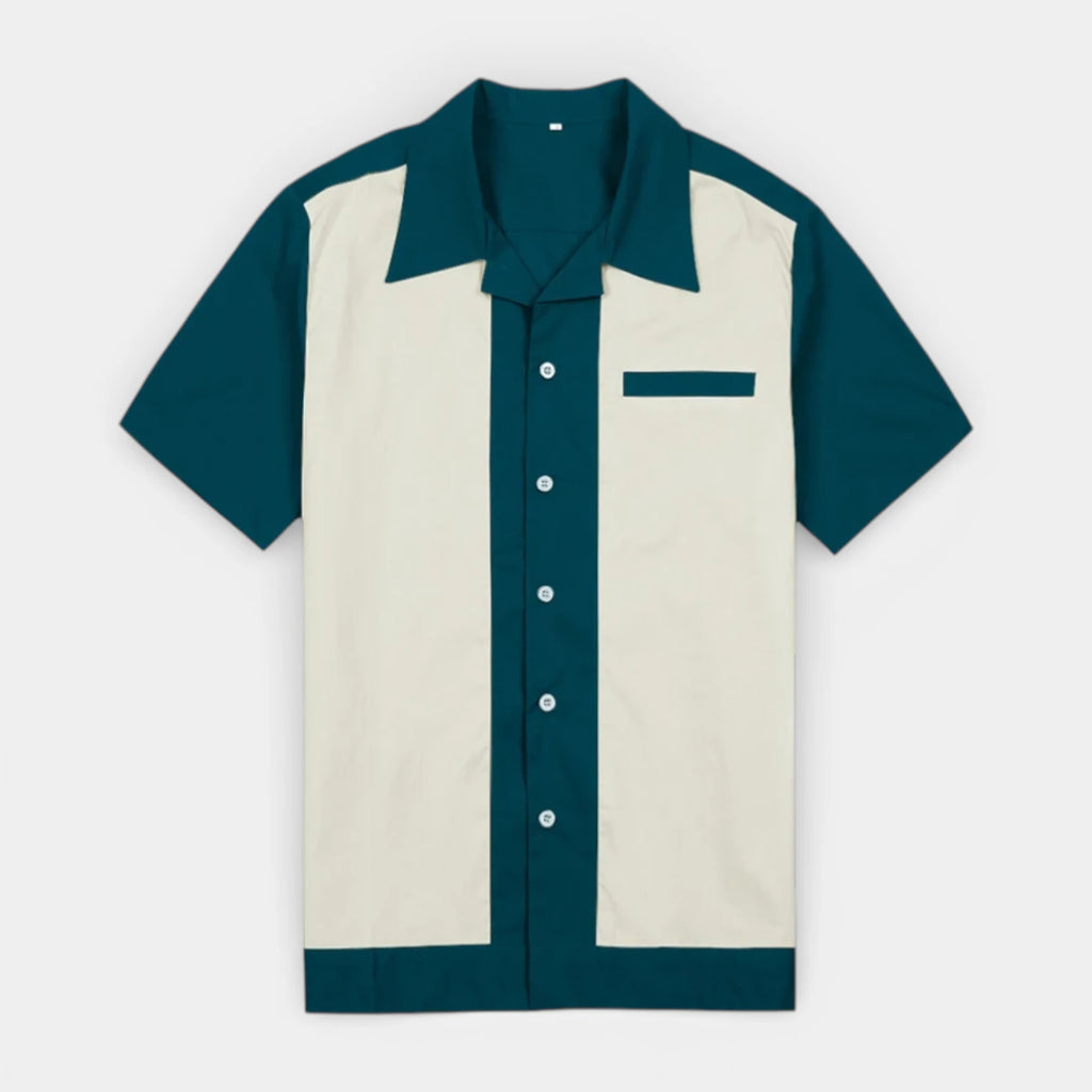 Short Sleeve Button-Up Shirt Regular Fit for Men