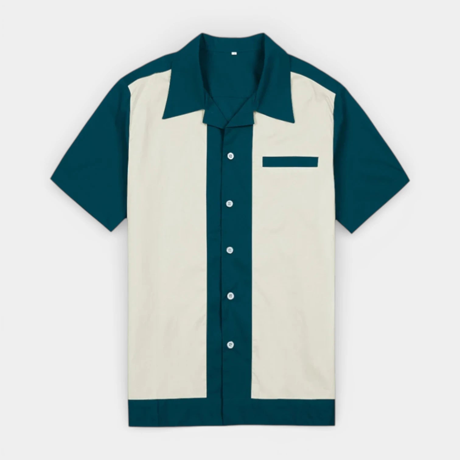 Short Sleeve Button-Up Shirt Regular Fit for Men