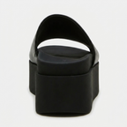 Women's Leather Chunky Flatform Slides