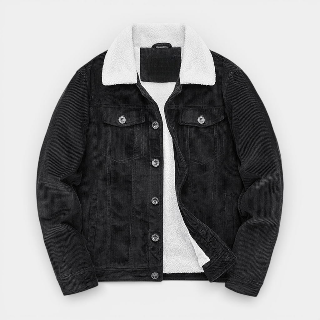 Corduroy Lined Jacket Regular Fit Structured for Men