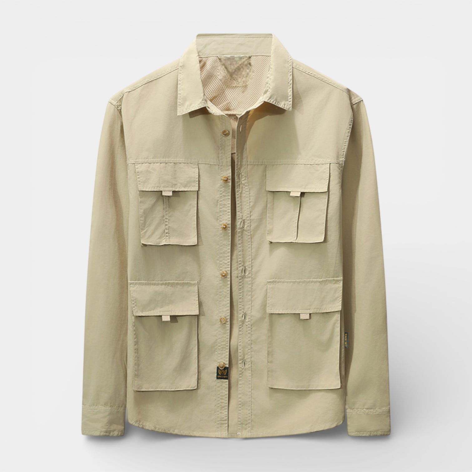 Utility Shirt Jacket Multi-Pocket Regular Fit for Men