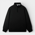 Long Sleeve Quarter-Zip Pullover Sweater for Men
