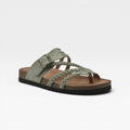 Women's Braided Strap Cork Footbed Sandals