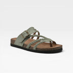 Women's Braided Strap Cork Footbed Sandals