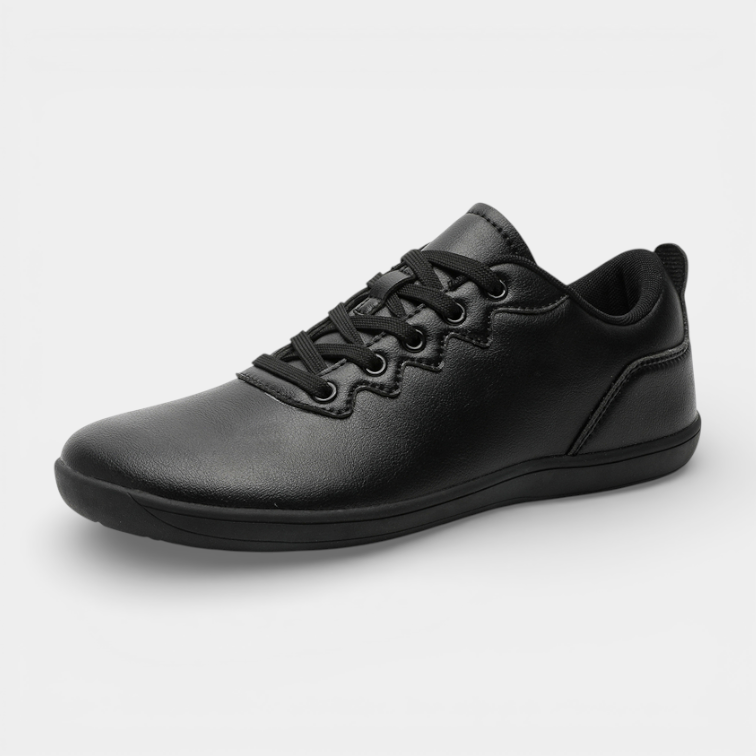 Low-Top Lace-Up Sneakers Smooth Upper Slim for Men