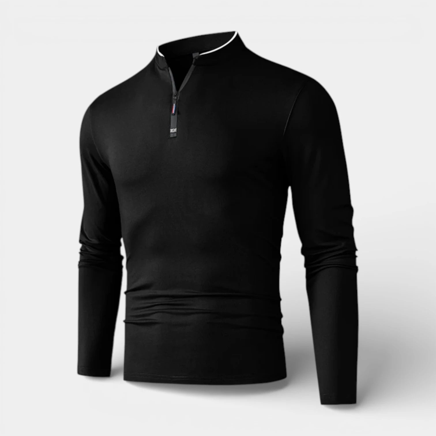 Long Sleeve Quarter-Zip Shirt Slim Fit for Men