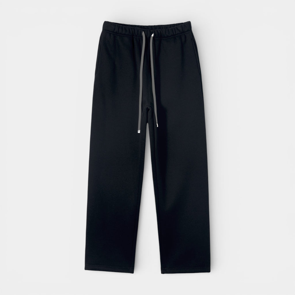 Knit Drawstring Pants Straight Leg Relaxed Fit for Men