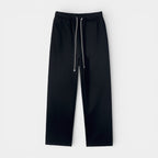 Knit Drawstring Pants Straight Leg Relaxed Fit for Men