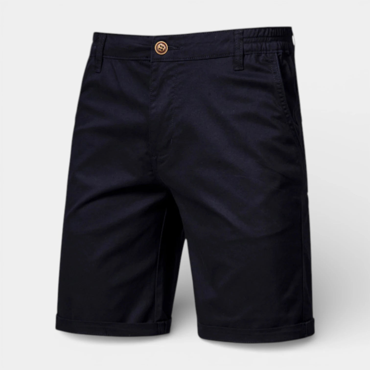 Chino Shorts Straight Fit Flat Front for Men