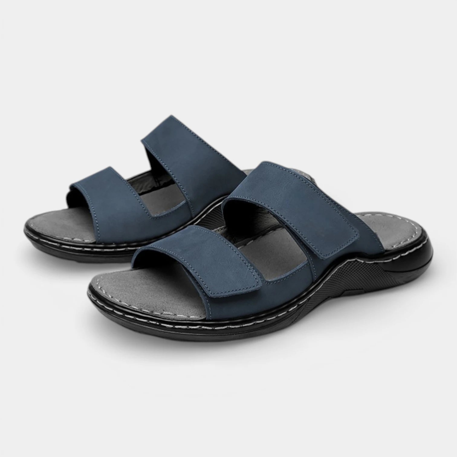 Double Strap Open Toe Slide Sandals for Men