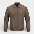 Zip-Up Point Collar Jacket Regular Fit for Men