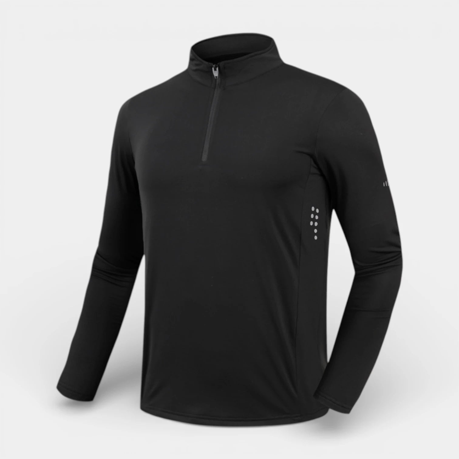Quarter-Zip Pullover Stand Collar Long Sleeve for Men