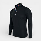 Long Sleeve Henley Shirt Band Collar Regular Fit for Men