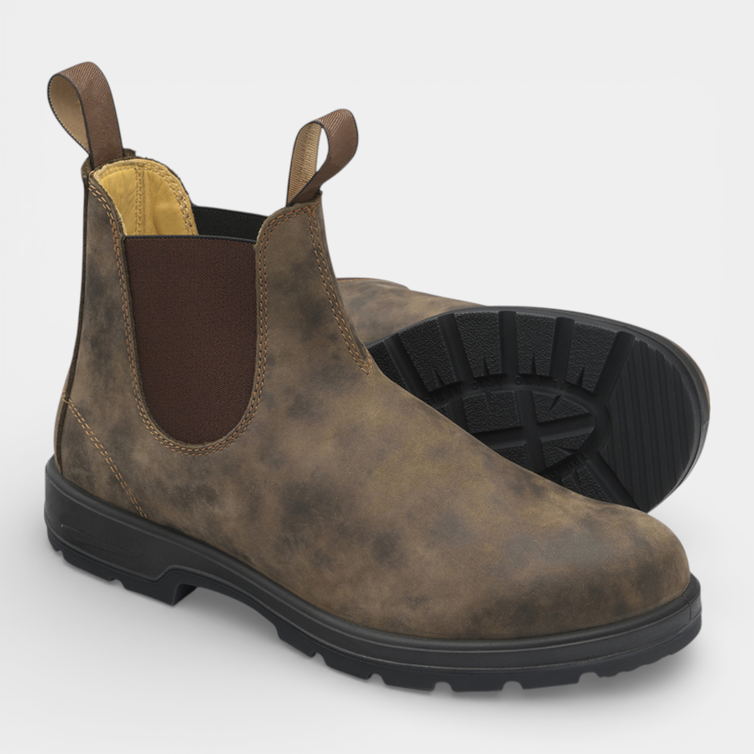 Chelsea Boots Slip-On Elastic Gore Rounded Toe for Men