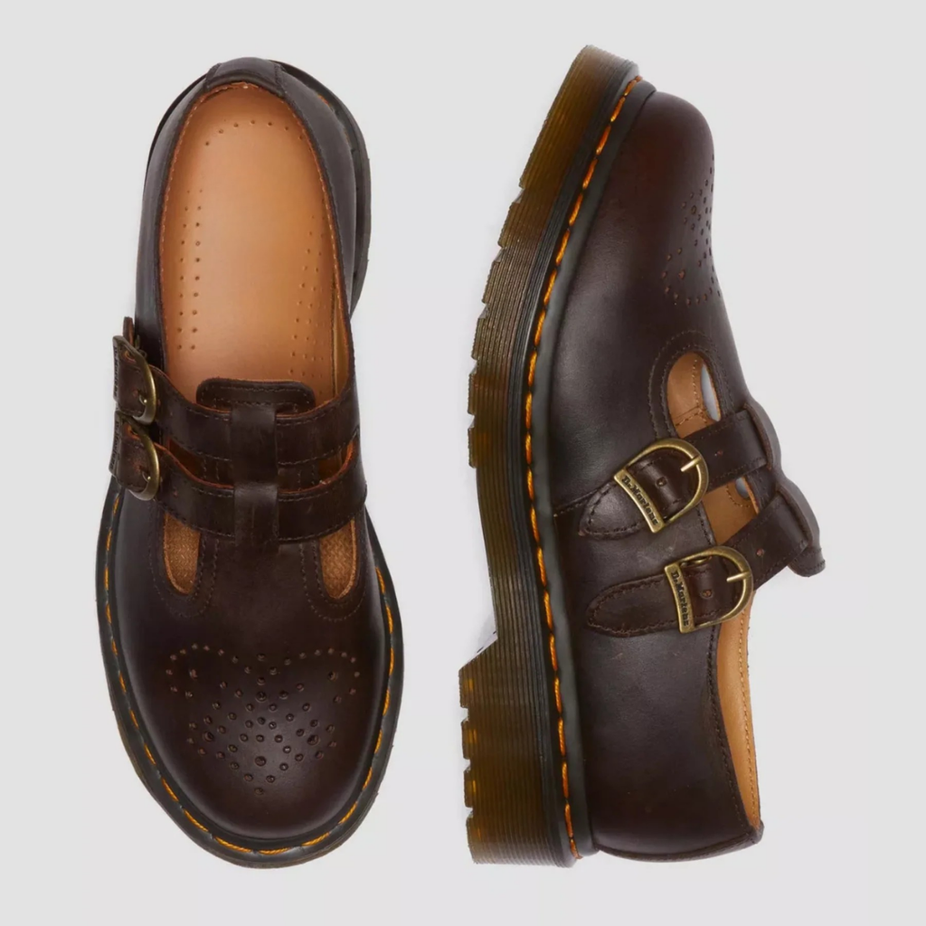 Women's Cowhide Leather Mary Jane Flats