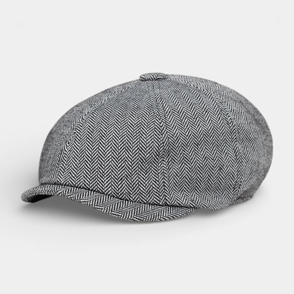 Multi-Panel Newsboy Cap Curved Brim for Men