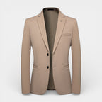 Two-Button Notch Lapel Blazer With Pin for Men