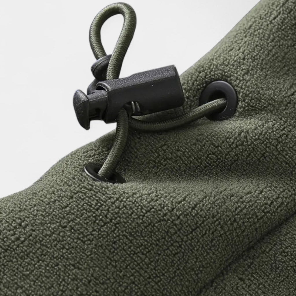 Fleece Full-Zip Hoodie Plush Lined Relaxed Fit for Men
