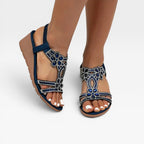 Women's Crystal Strap Embellished Wedges