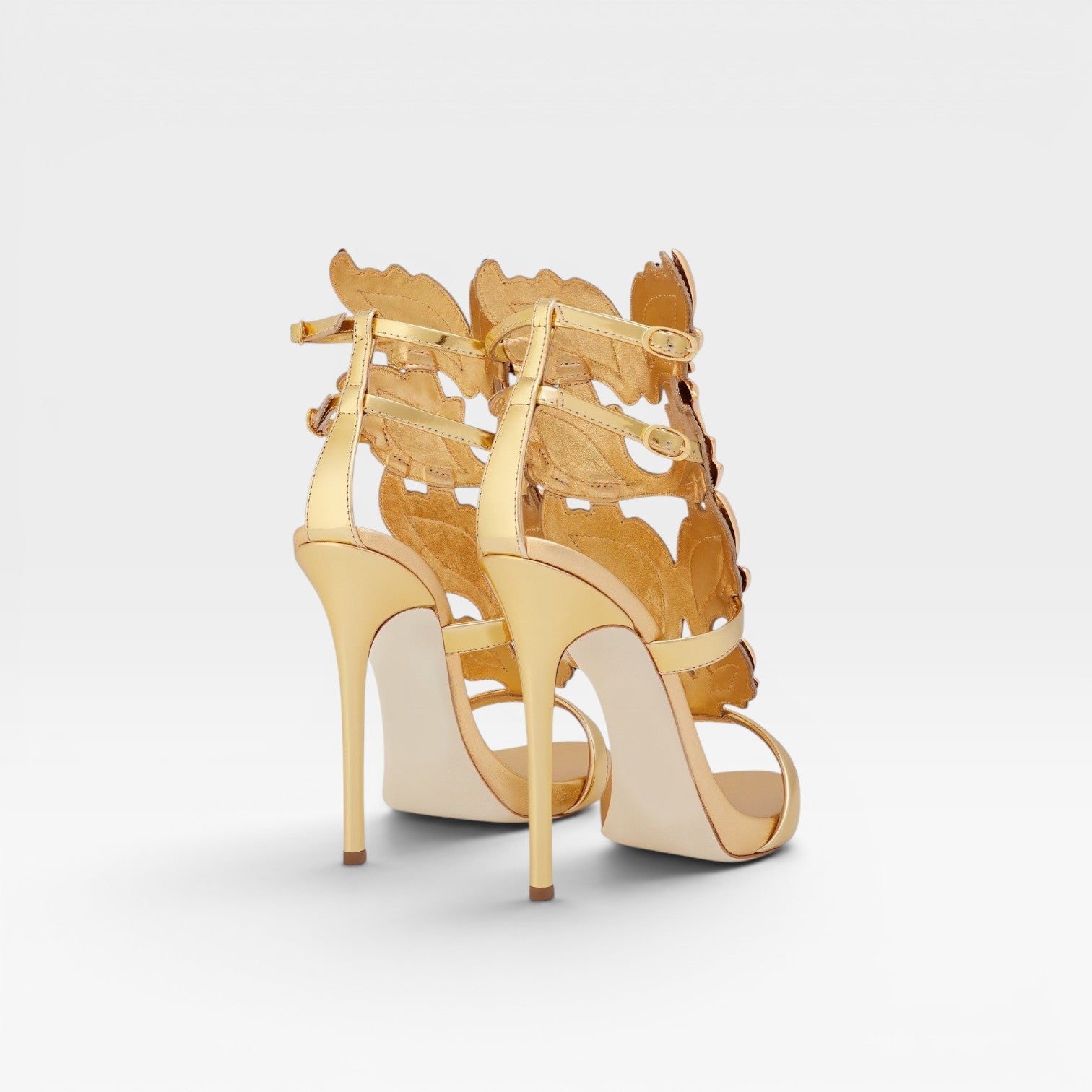 Women's Sculptural Wing Detail Stiletto Sandals