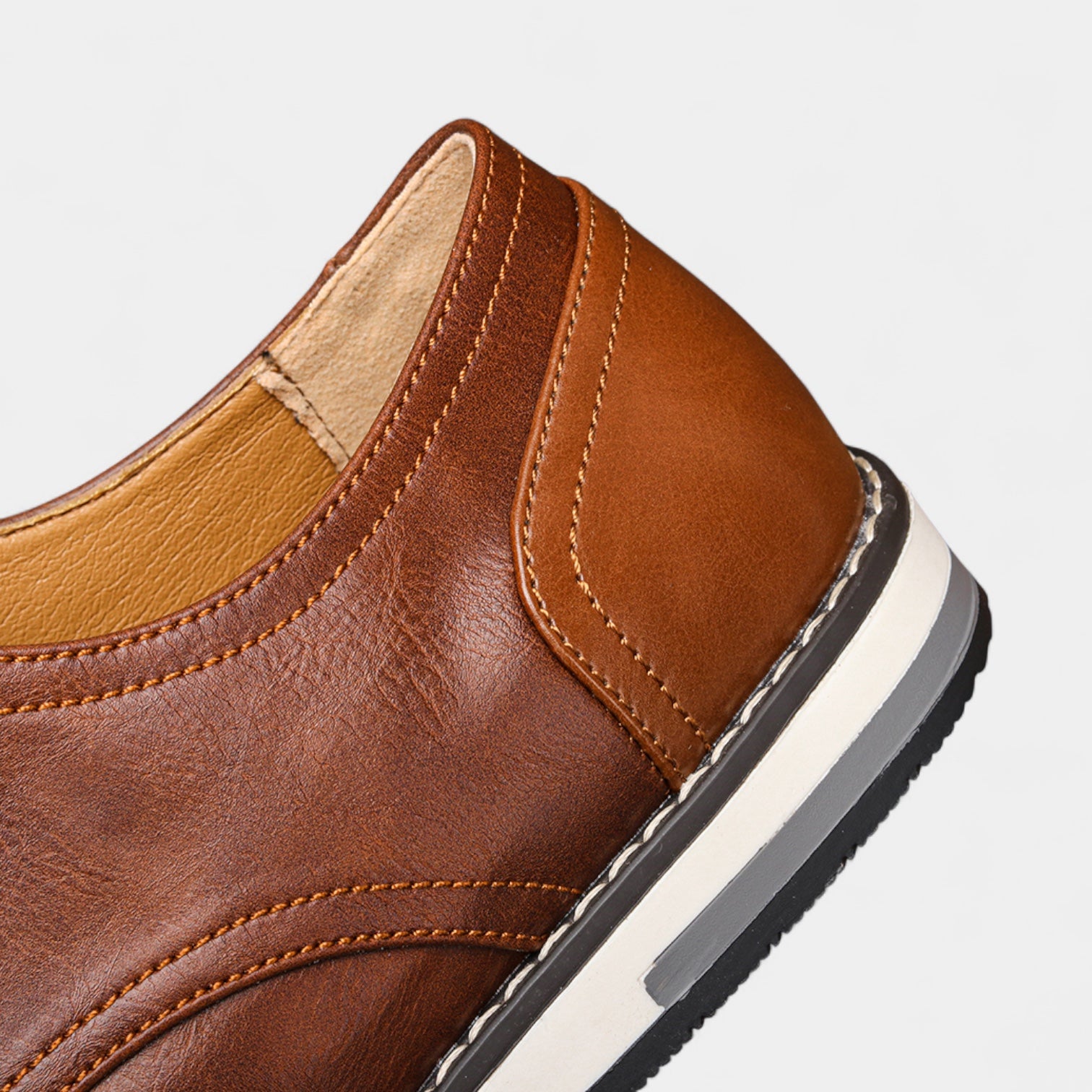 Leather Loafer Slip-On Dress Shoes for Men
