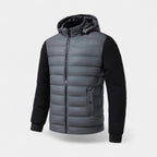 Hybrid Puffer Parka Jacket Quilted Regular Fit for Men