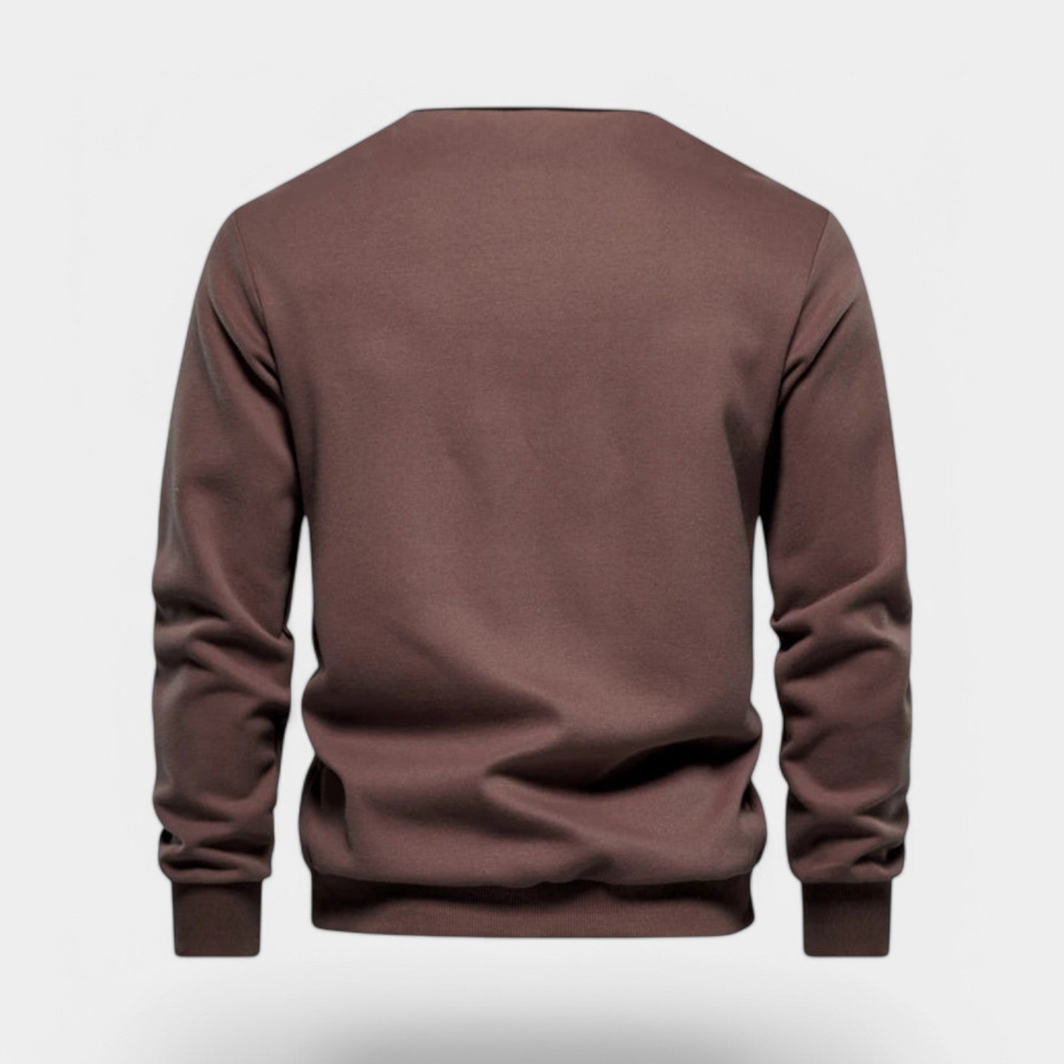 Dress Collar Polo Sweatshirt Cotton Pullover for Men