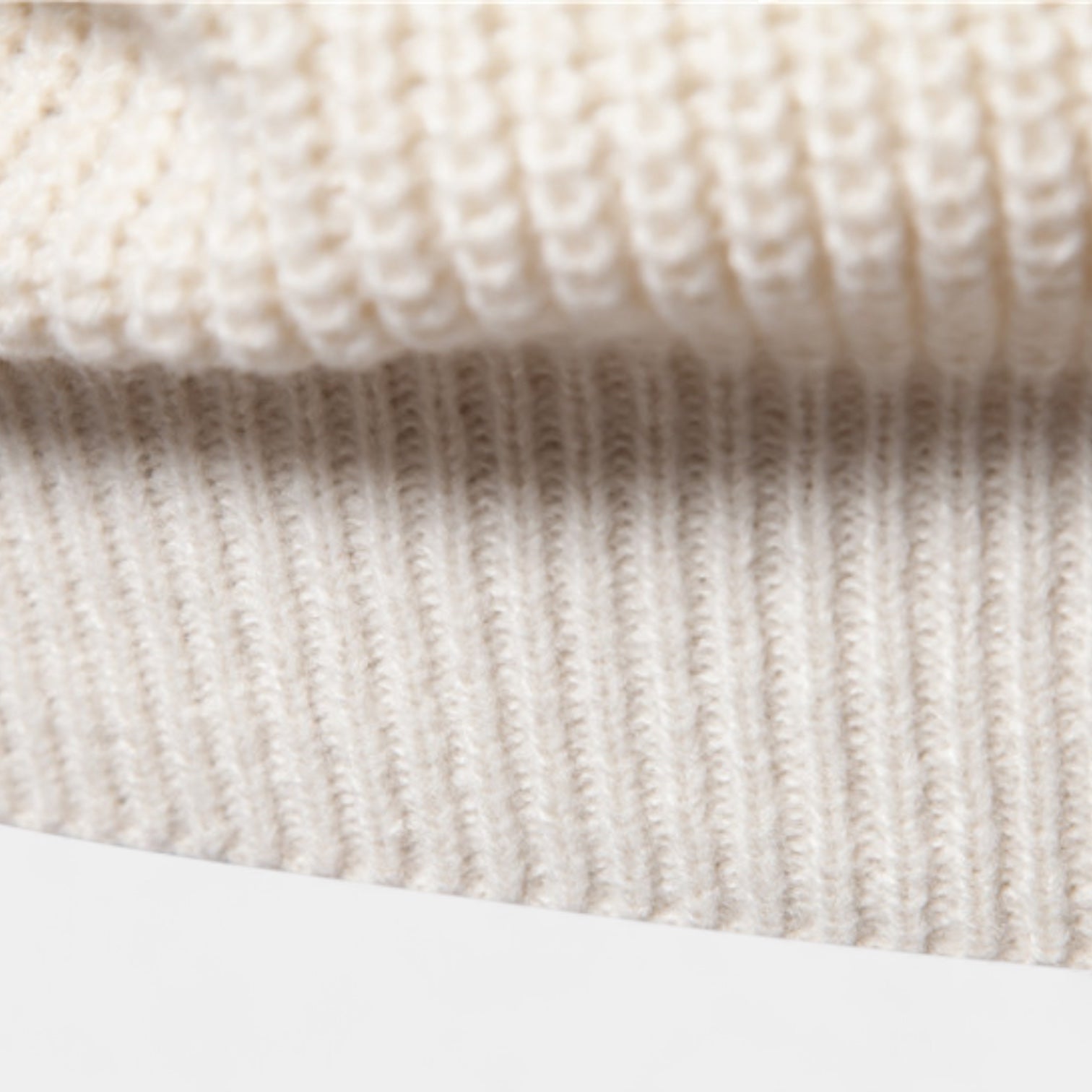 Chunky Knit Wool Blend Crewneck Sweater for Men