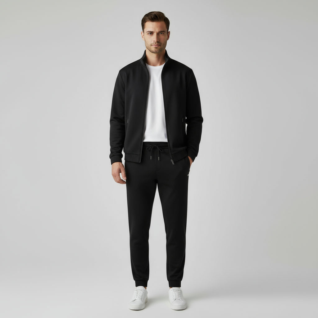 Tech Tracksuit Zip-Up Jacket Jogger Pants Set for Men