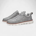 Low Top Lace-Up Leather Sneakers Regular Fit for Men