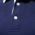 Dress Collar Polo Sweatshirt Cotton Pullover for Men