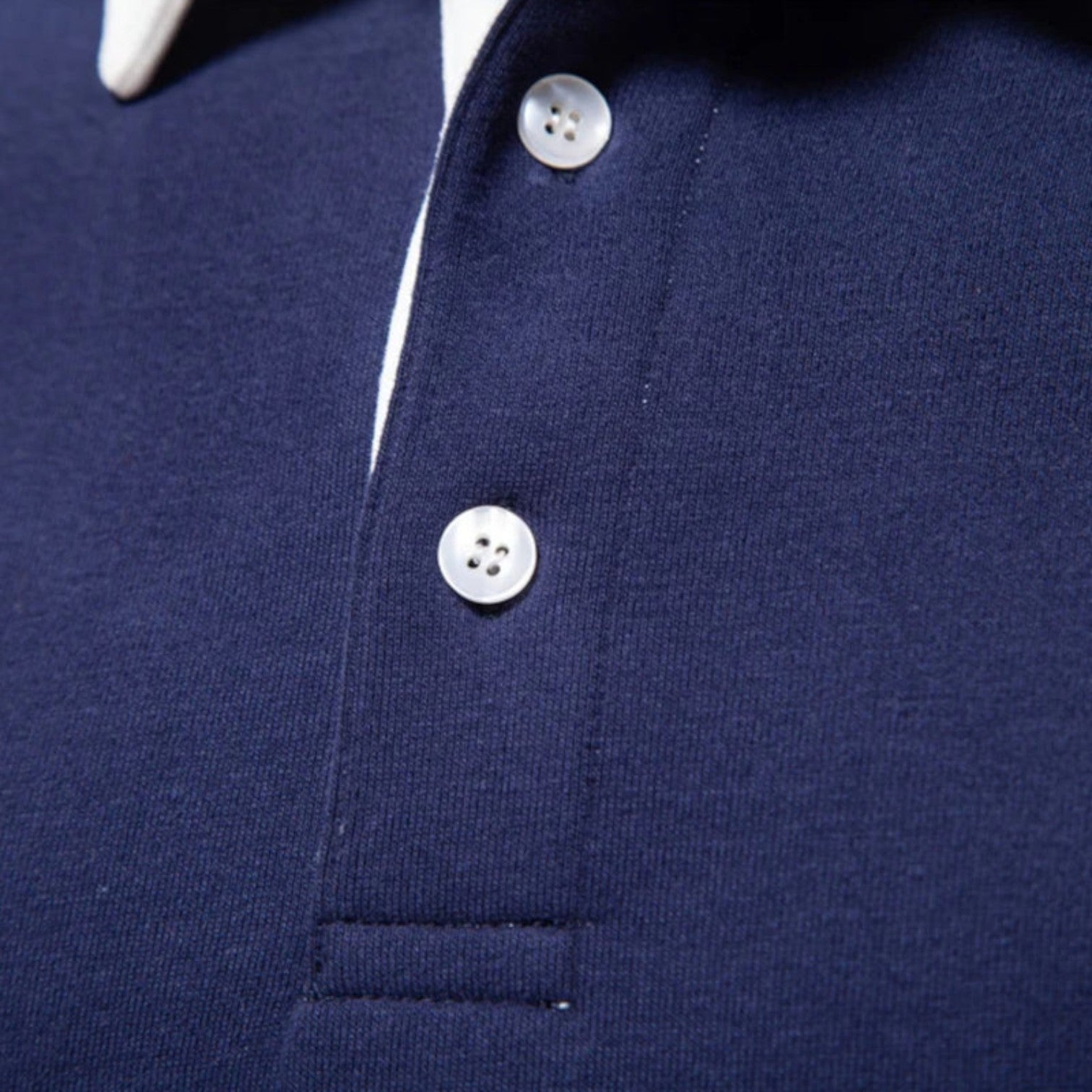 Dress Collar Polo Sweatshirt Cotton Pullover for Men
