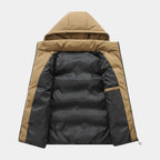 Hooded Puffer Vest Quilted Zip-Up Regular Fit for Men