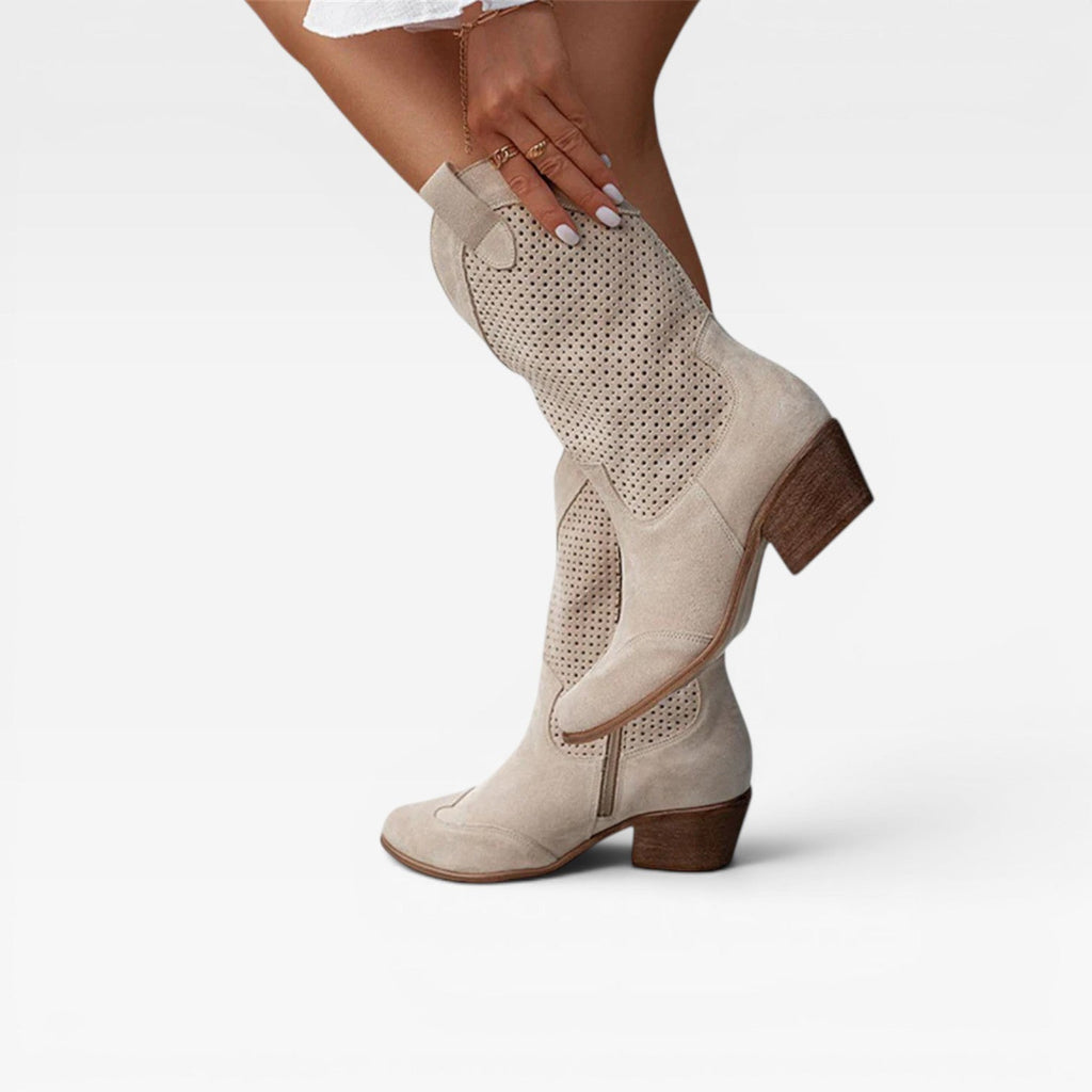 Women's Perforated Western Summer Boots
