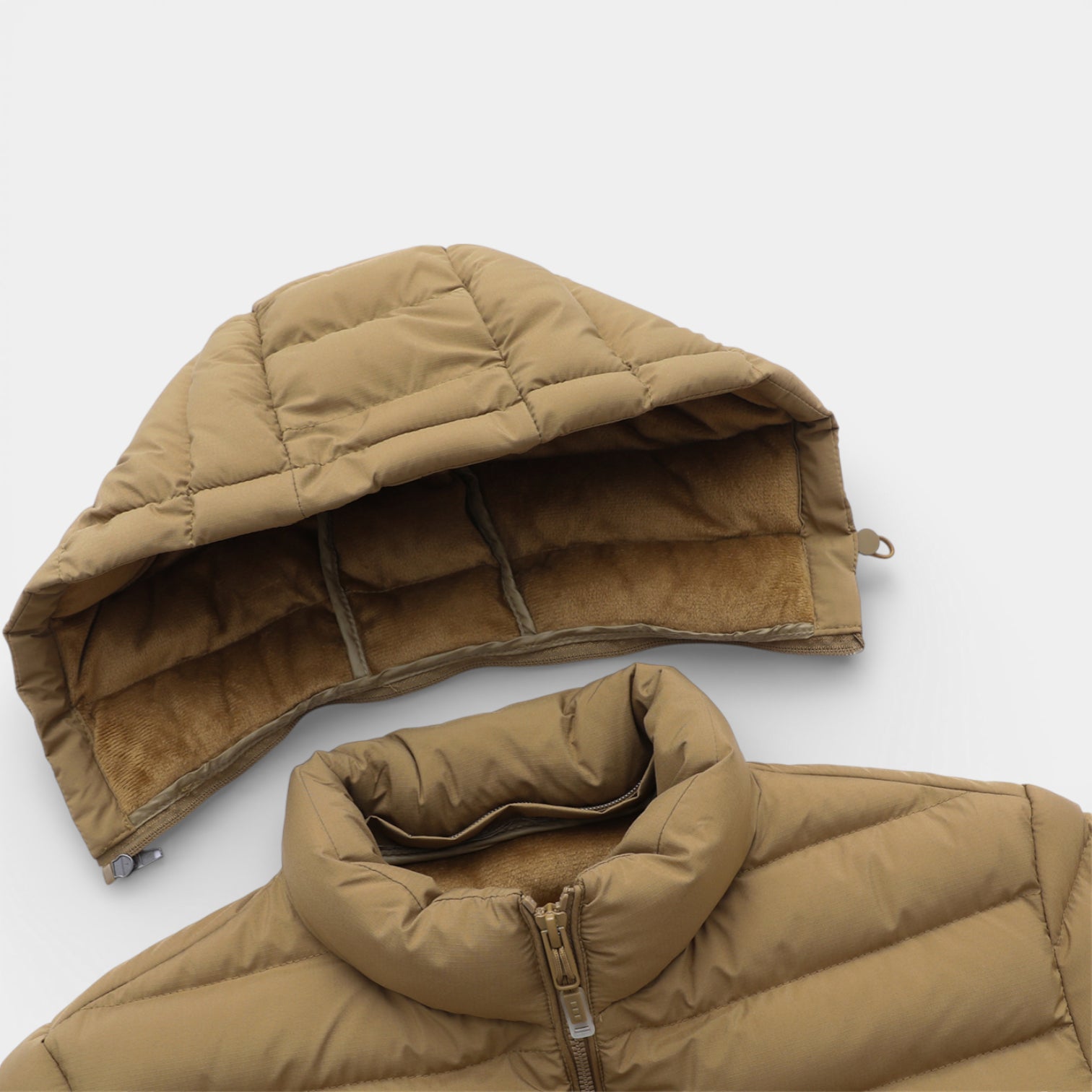 Lightweight Zip-Up Quilted Puffer Jacket for Men