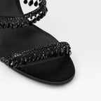 Women's Crystal Embellished Strappy Evening Sandals