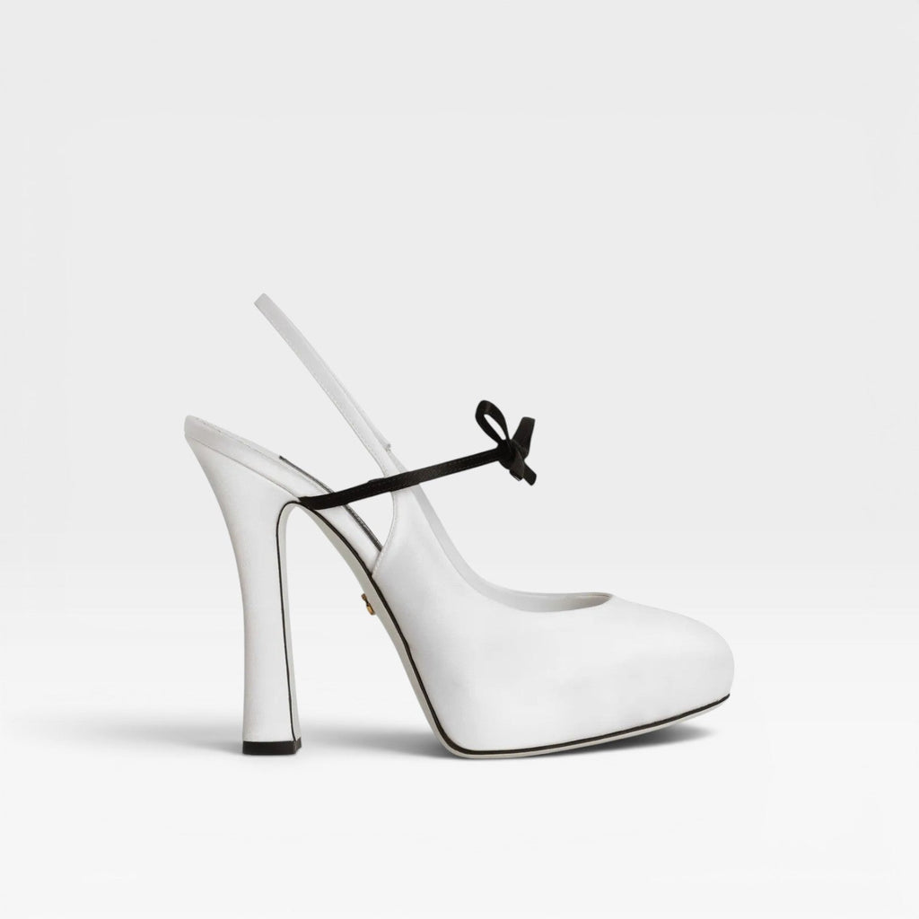 Women's Ballet Slingback Bow Heels