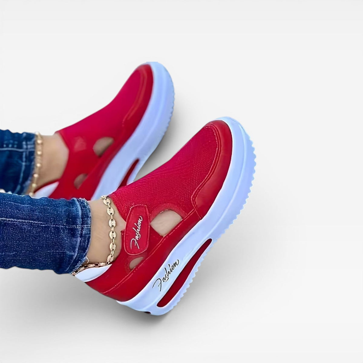 Women's Slip-On Platform Walking Trainers