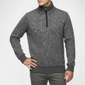 Fleece Lined Half-Zip Pullover Sweater Regular Fit for Men
