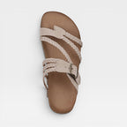 Women's Braided Strap Cork Footbed Sandals