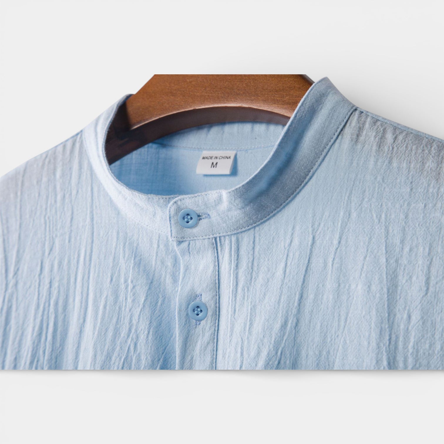 Henley Shirt Short Sleeve Regular Fit for Men