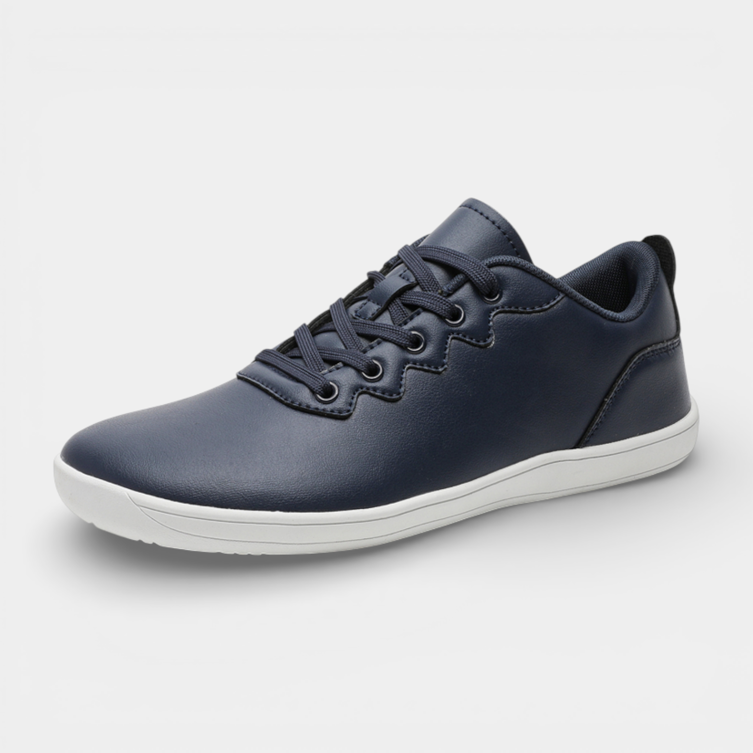 Low-Top Lace-Up Sneakers Smooth Upper Slim for Men