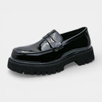 Slip-On Loafers Chunky Sole Vamp Strap for Men