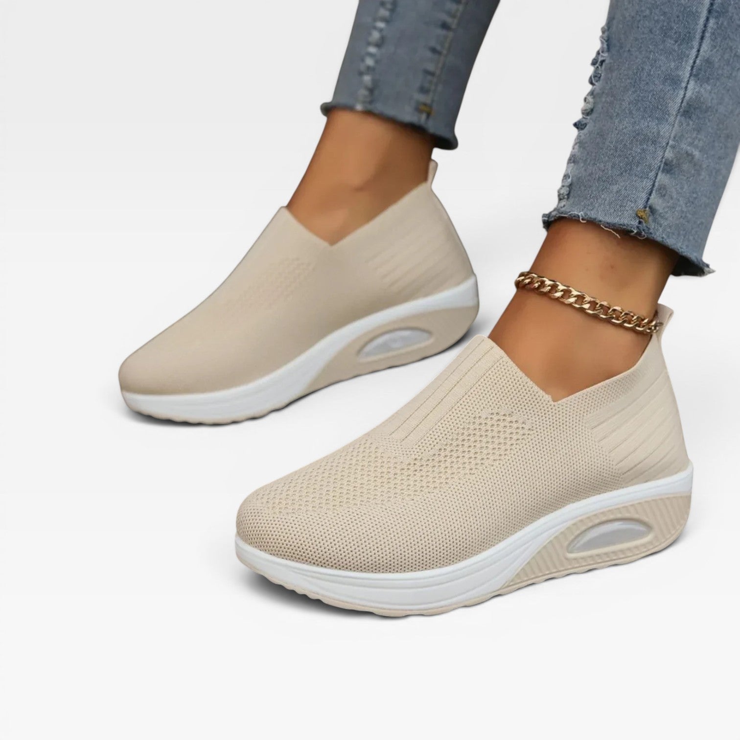 Women's Lightweight Breathable Slip-On Walking Sneakers