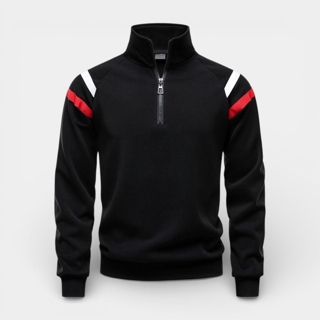Quarter-Zip Pullover Sweater Regular Fit for Men